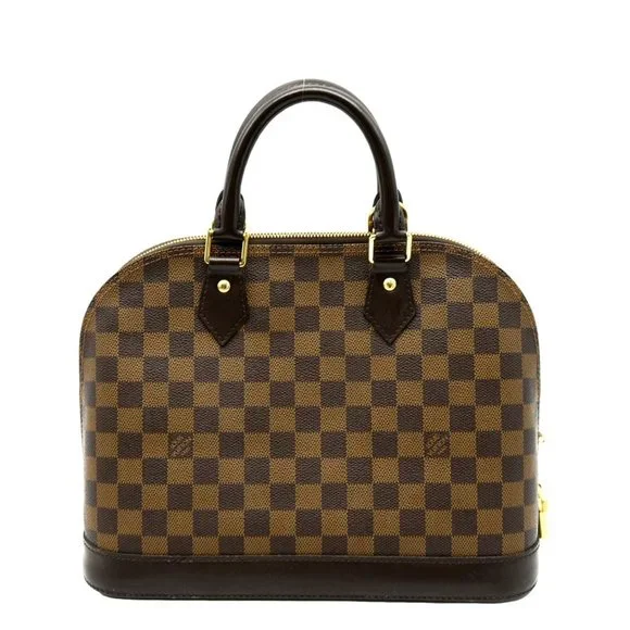 LOUIS VUITTON  Alma PM Damier Ebene Satchel Bag Brown - Picture 3 of 14